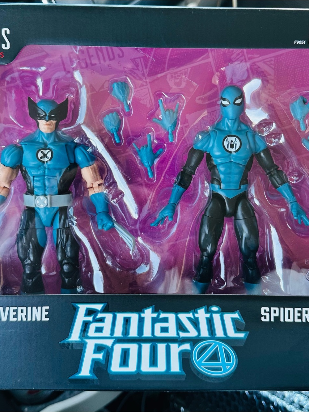 Fantastic Four Kids Action Figure Set - Blue Wolverine & Blue Spider
